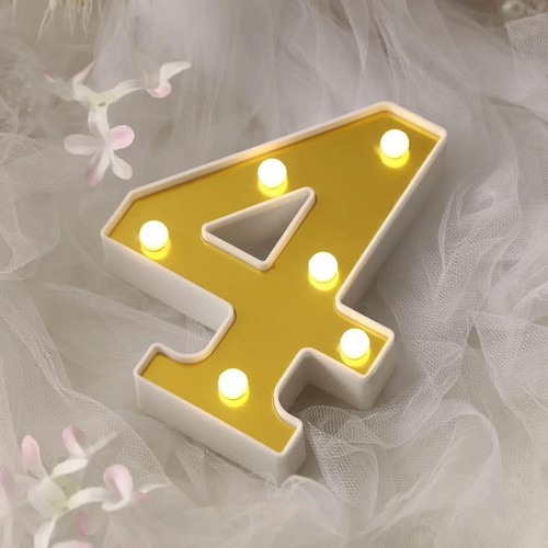 Practical gold led letter - practical,