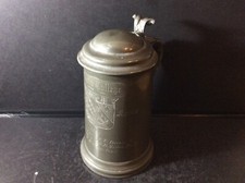 Antique 1859 Pewter Glass