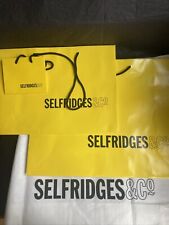 SELFRIDGES & CO LARGE LOGO COTTON Carrier Bag 76x 50 x18 cm + 2 Paper Gift Bags