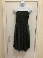 Dress Strapless black sparkly size 10 party dress - Red Herring Special Edition