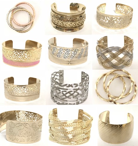Women cuff bangle plated - bangle,