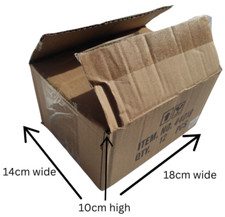 20 Cardboard Box Postage Royal Mail Small Parcel Post 18cm x 14cm x 10cm