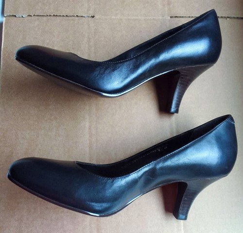 Size 5 black faux - f,