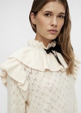 YAS Yasyola Cream Wool Blend