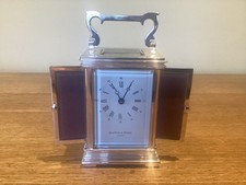 Extremely Unusual ~ 3 Door MAPPIN & WEBB Chrome Carriage Clock..Lovely Condition