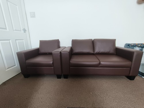Seater sofa leather - 2,