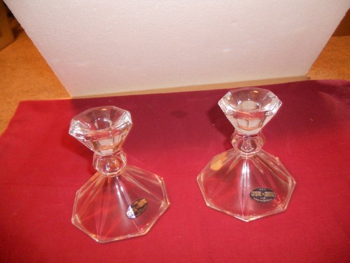 Crystal candlesticks lead - candlesticks,