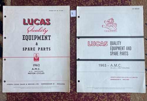 Lucas motorcycles amc - lucas,