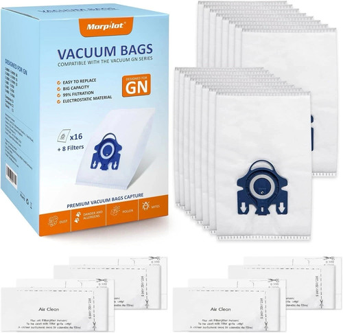 16x miele type vacuum bags - 16x, gn