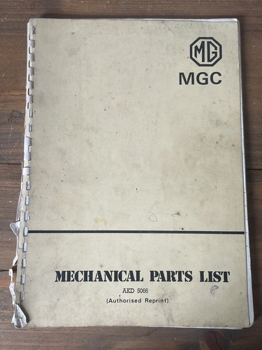 Mgc mechanical parts list - mg,