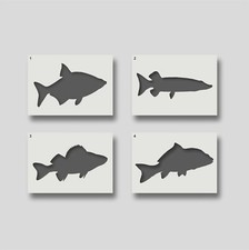 River Fish Stencils for