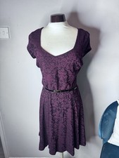 Primark Wine Lace Skater Dress