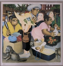 Beryl Cook - Street Market -