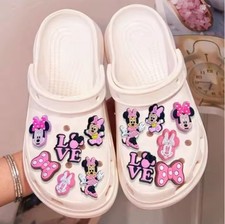12x 3D Minnie Mouse Croc Shoe