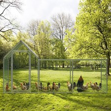 Walk-in Metal Chicken Coop