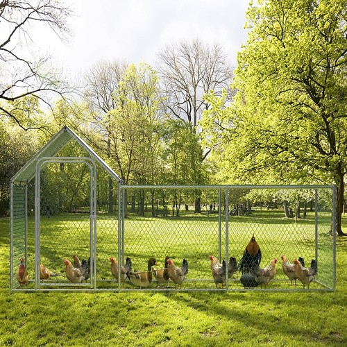 Walk metal chicken coop - metal,