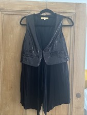 Biba black sequinned - black, waistcoat