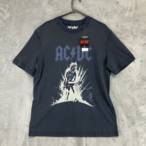 Shirt blue heavy metal - ac/dc, t-shirt