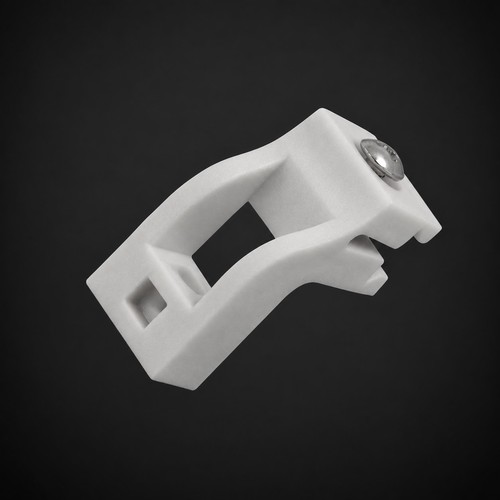 White curtain rail brackets - curtain,