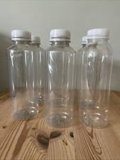 6 X Reusable Plastic Bottles 500ml