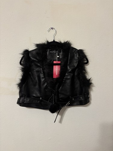 Shein icon black faux leather - shein,