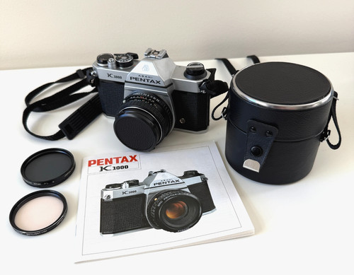Pentax k1000 35mm slr film - pentax,