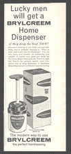 BRYLCREEM Home Dispenser : Original Vintage 1960 Advert POST FREE