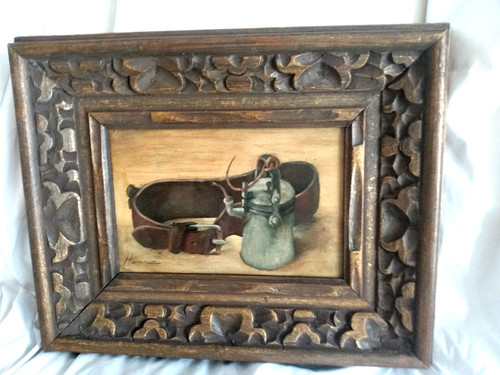 Oil painting carbide - oil, miners