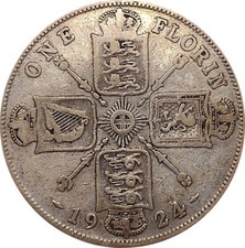 Silver florin two shilling - florin,