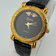 VTG Gold Leafs Quartz Watch