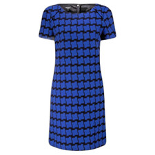 Hobbs Knit Wool Dress Blue