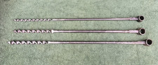 Vintage Augers Wood Bits x 3 -