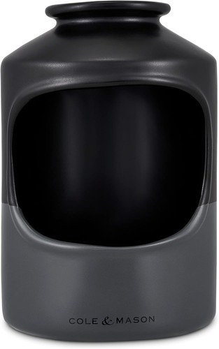 Strethall black grey salt pig - salt,