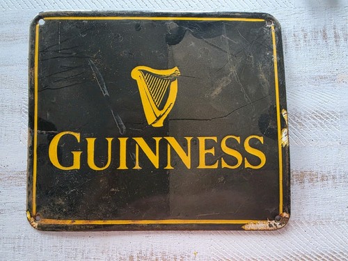Vintage guiness porcelain sign - guiness,