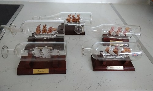 Ships glass bottles 2x - ships,