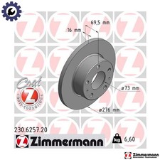 2x BRAKE DISC 230.6257.20 FOR