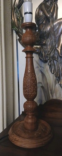 Vintage large hand carved - large,