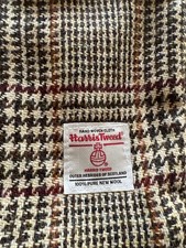 Genuine Harris Tweed Cushion with Piped Edges and Zip In Houndstooth Design 17in