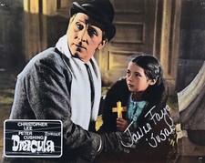 Dracula horror movie 8x10 photo signed by child star Janina Faye