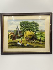 Vintage 44x54 Signed Old