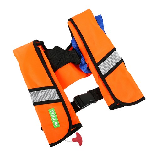 Orange auto inflatable life - inflatable,