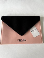 New Prada VIP Colorblock Cosmetic Envelope Clutch Bag and dust bag