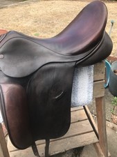 Spalding Britannica Dressage Saddle Brown 17.5" Medium Width