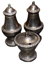 Ian Heath IANTHE Silver plated Cruet Salt Pepper Set 