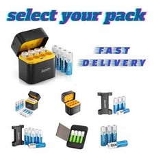 AA Rechargeable Lithium Batteries with Battery Charger , 8 Pack 3000Mwh