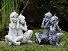 Garden ornaments pixie cherub - ornaments,
