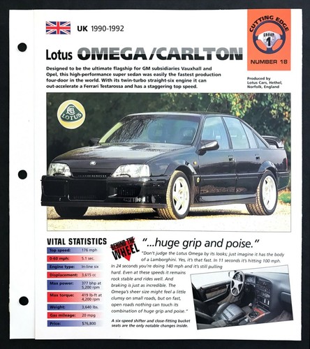 1998 lotus omega carlton - lotus,