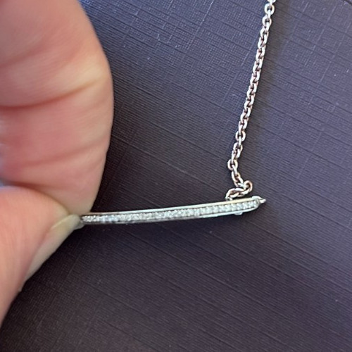 Monica vinader silver slim - slim, bar