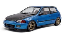 Solido 1:18 Diecast - 1992 Honda Civic (EG6) Solido Works , Blue/Black S1810406