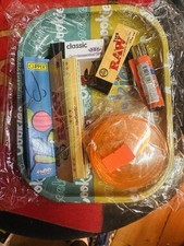 RAW MINI ROLLING TRAY SET BLUE